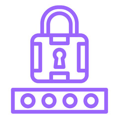 Vector Design Pin Code Icon Style