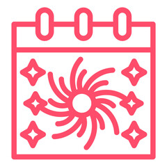 Vector Design New Year Calendar Icon Style