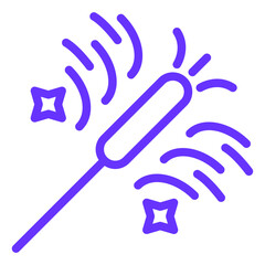 Vector Design Sparkler Icon Style