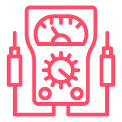 Vector Design Voltmeter Icon Style