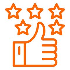 Vector Design Positive Review Icon Style