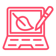 Vector Design Digital Sketch Icon Style