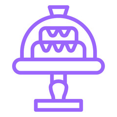 Vector Design Cake Dome Icon Style