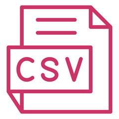 Vector Design CSV Icon Style