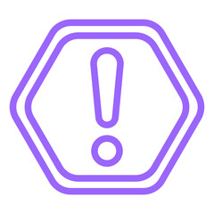 Vector Design Warning Icon Style