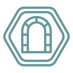 Fototapeta premium Vector Design Tunnel Icon Style