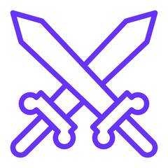 Vector Design Sword Icon Style