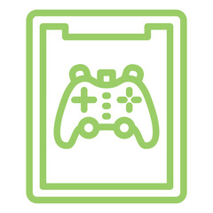 Vector Design Tablet Game Icon Style