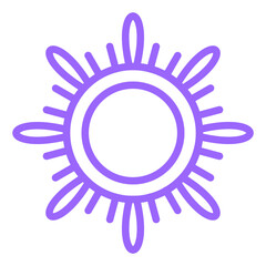 Vector Design Sun Icon Style