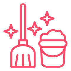 Vector Design Mop Icon Style