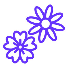 Vector Design Flowers Icon Style