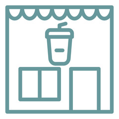 Vector Design Coffee Shop Icon Style