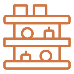 Vector Design Shelves Icon Style