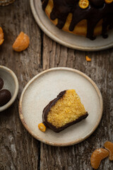 bundt cake moelleux gâteau fondant fait maison aux agrumes orange kumquat chocolat