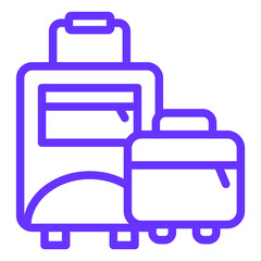Vector Design Luggage Icon Style