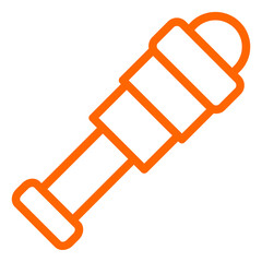 Vector Design Spyglass Icon Style