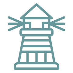 Vector Design Lighthouse Icon Style