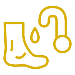 Vector Design Washing Foot Icon Style