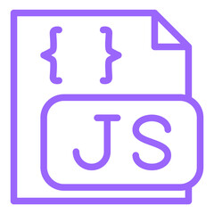 Vector Design Javascript File Icon Style