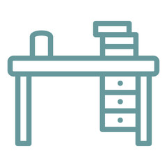 Vector Design Study Table Icon Style