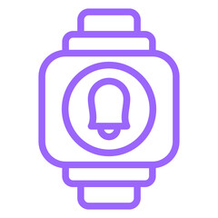 Vector Design Smartwatch Alarm Icon Style