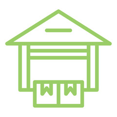 Vector Design Warehouse Icon Style