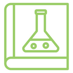 Vector Design Chemistry Book Icon Style