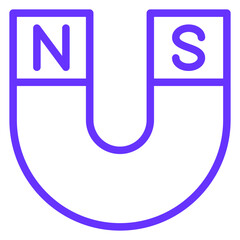 Vector Design Magnet Icon Style