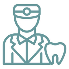 Vector Design Male Dentist Icon Style
