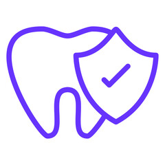 Vector Design Tooth Protection Icon Style