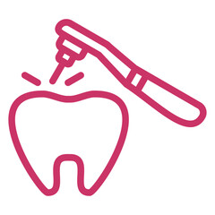 Vector Design Tooth Drilling Icon Style