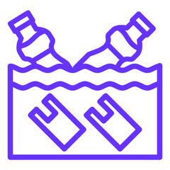 Vector Design Water Pollution Icon Style