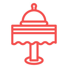 Vector Design Dinner Table Icon Style