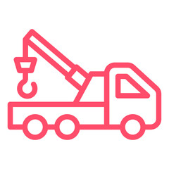 Vector Design Tow Truck Icon Style