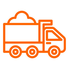 Vector Design Dump Truck Icon Style