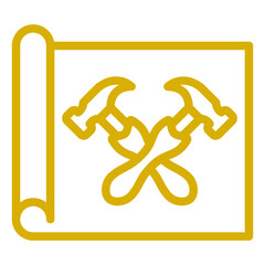 Vector Design Construction Blueprint Icon Style