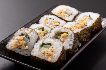 イカ納豆巻き