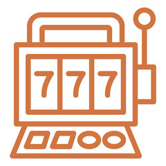 Vector Design Slot Machine Icon Style