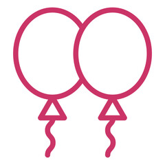 Vector Design Balloons Icon Style