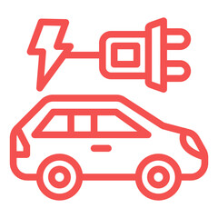Vector Design Electric Car Icon Style