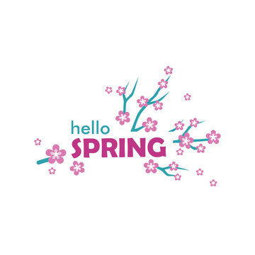 Hello Spring Greeting Design