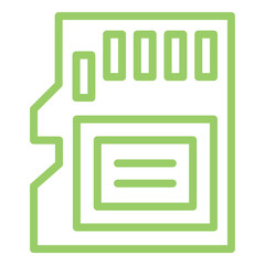 Vector Design Memory Card Icon Style