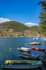 Fototapeta na wymiar Le lac de Piediluco, en Italie