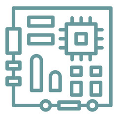Vector Design Motherboard Icon Style