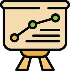 Education dashboard icon. Outline Education dashboard vector icon for web design isolated on white background color flat
