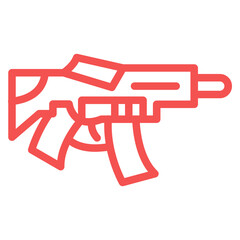 Vector Design Machine Gun Icon Style