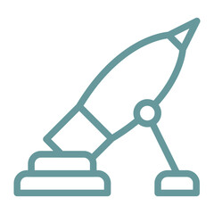 Vector Design Army Mortar Icon Style