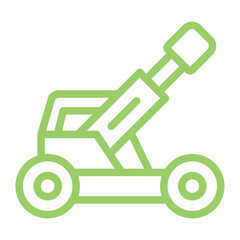Vector Design Army Artillery Icon Style