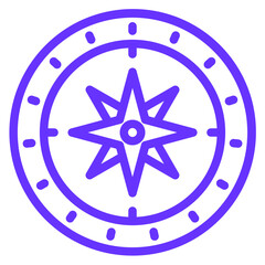 Obraz premium Vector Design Compass Icon Style