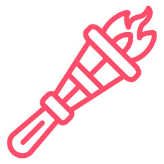 Vector Design Pirate Torch Icon Style